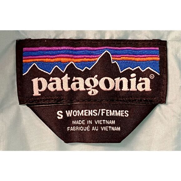 Patagonia Nano Puff Insulated Aqua Blue Versatile Vest Women’s Size Small - Picture 4 of 9